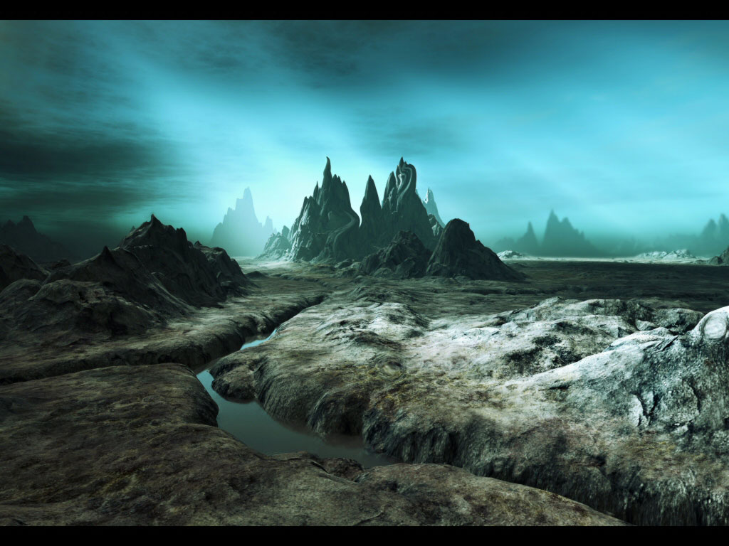 3d digital fantasy art, landscape fantastic nature wallpaper