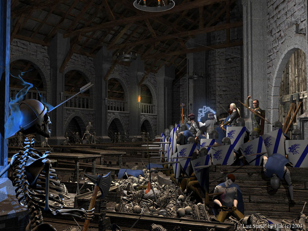 Flak historical fantasy arts 3d shareware digital wallpapers