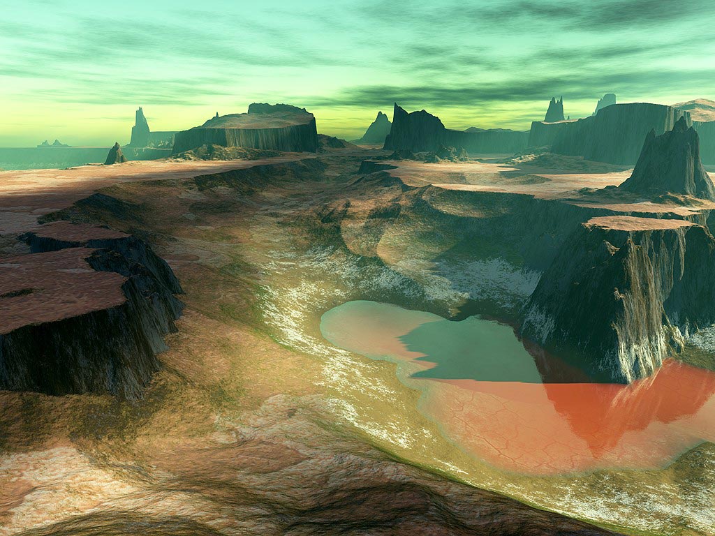 Criss fantasy art landscapes 3d shareware digital wallpapers