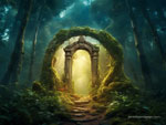 Magical landscapes Portal to the Golden Realm