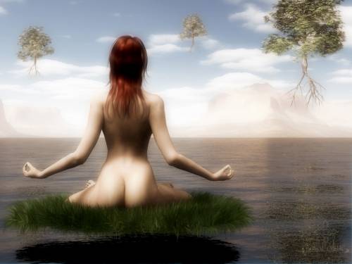 Wallpaper image: Unspecified digital image2, Surreal Art, Mixed Media, Landscape scenery model, hand, nude, lady, surrealist artist visualization Surreal Body Woman Fantasy Individual seating, human, female, enchanted silhouette, naked, daydream vision, fairytale neo-surrealism visionary modern surrealism neo.