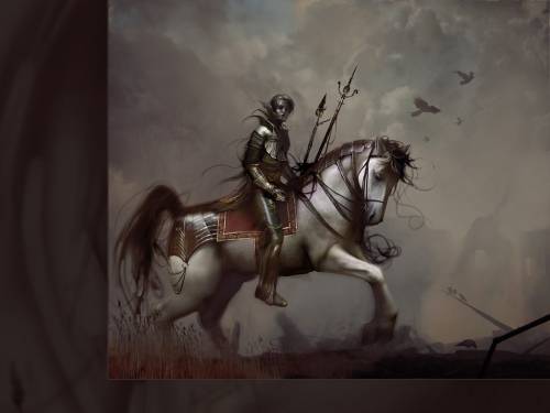 Wallpaper image: As the crows sing, Fantasy Art, 3D Digital Art, Fantasy Creative original dream visualization fairytale imaginative artistic daydream vision ingenious inspiration. Digital art, free contemporary computer wallpaper, 3d fantasy artwork, picture background.