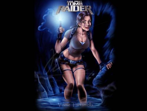 Wallpaper image: Tomb raider, Fantasy Art, 2D Digital Art, Tomb raider movie character strong-minded gorgeous beauty woman drawing workmanship painting masterpiece performance digital art.