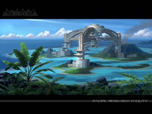 Wallpaper image: Agenda pacific research facility, Science Fiction, 2D Digital Art, Action Wallpaper background myth legend enchanted magic pc online game terror Computer desktop Landscape scenery countryside land nature scene backdrop machine artificial Science fiction fantastic sci-fi fiction imaginary MMORPG Play free downloads.
