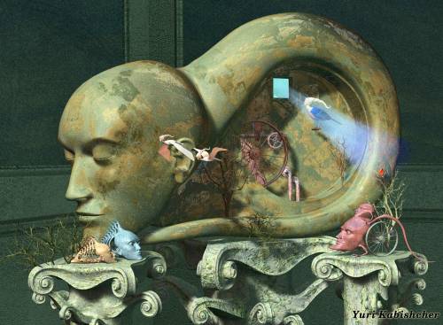 Wallpaper image: The window to the reality, Surreal Art, 3D Digital Art, 