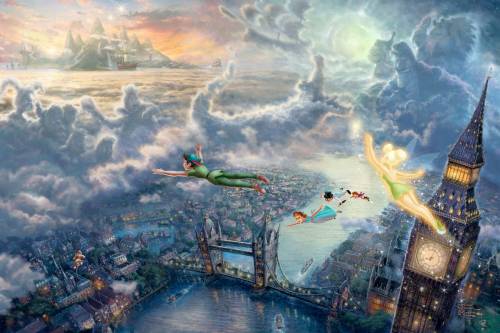 Wallpaper image: Peter Pan Disney Fairies, Fantasy Art, Mixed Media, Peter Pan architecture, bridge, britain, british, building, city, cityscape, england, london, modern, monument, office, panorama, pauls, river, skyline, skyscraper, st, paul's, cathedral, thames, tower, urban, view, vista, station, sky, clouds, eye, aeria