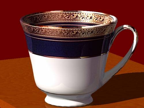 Wallpaper image: tea cup, Mixed Style, 3D Digital Art,  3d cups teacup