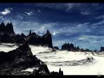 Blue Glacier scenery, Nature, 3D Digital Art