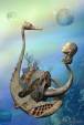 The charm of Anubis head, Surreal Art, 3D Digital Art