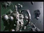 Asteroid, Science Fiction, 3D Digital Art