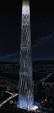 Lotte Tower architecture, Mixed Style, 2D Digital Art