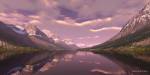 Wallpaper standard size: Lake Saint Mary, 2Glacier County, MT, 3D Digital Art