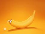 Banana smile, Mixed Style, 2D Digital Art