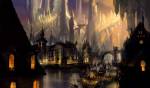 Old city, Science Fiction, 2D Digital Art
