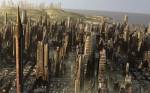 Single Terrain City, Science Fiction, 3D Digital Art