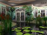 Greenhouse, Nature, 3D Digital Art