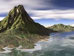 Promontory, Nature, 3D Digital Art