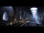 Library, Science Fiction, 3D Digital Art