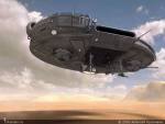 Widescreen desktop wallpaper image sample: Unidentified flying object UFO, 3D Digital Art