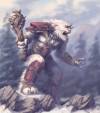 SNOWY BEAST, Fantasy Art, 2D Digital Art