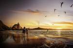 Prehistoric sunset walk Beauty Photo Manipulation Nature