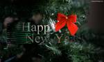 Happy New Year greeting desktop background, Abstract, 3D Digital Art