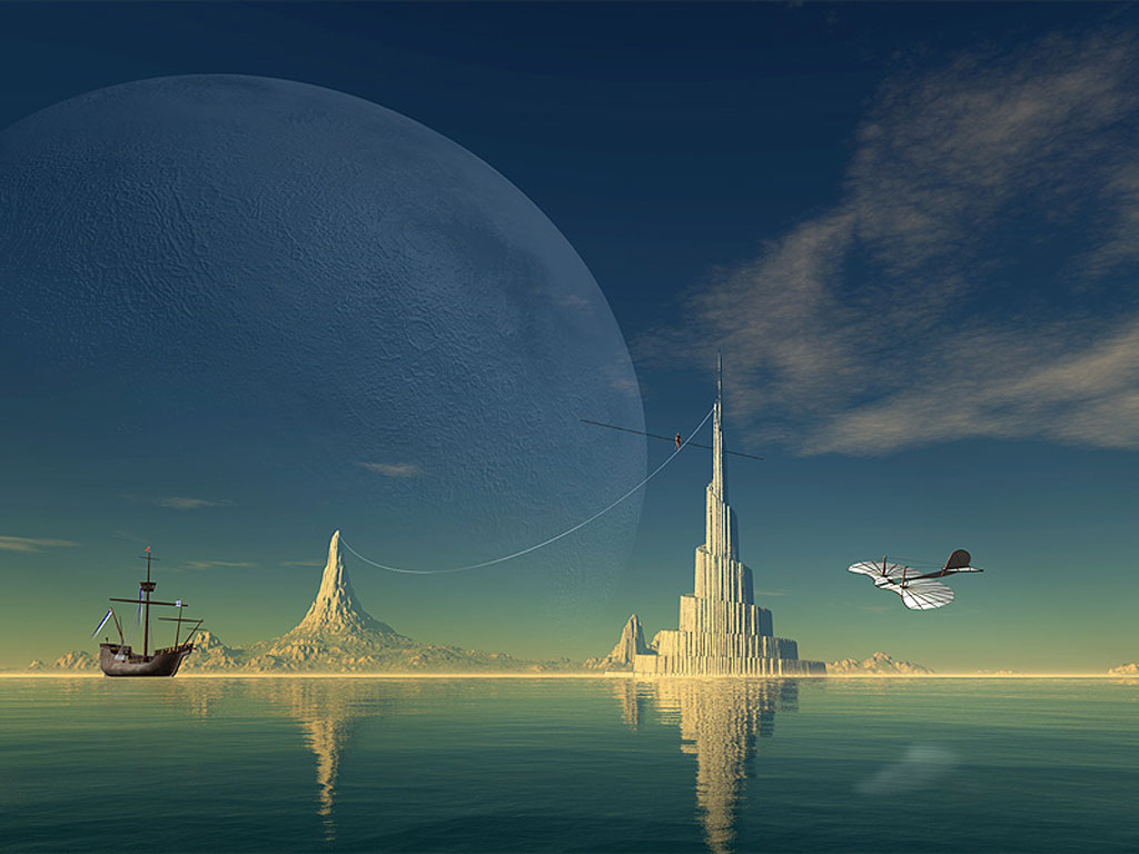 3d art fantasy artworks: modern 3d art fantasy sci-fi surrealism