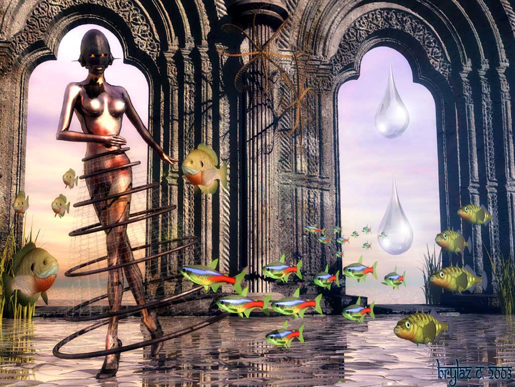 Andreas L. surrealistic fantasy arts 3d shareware digital wallpapers