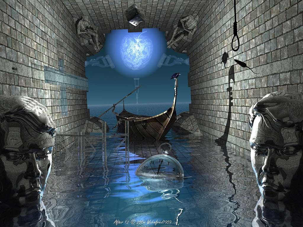 Thomas L. surrealistic fantasy arts 3d shareware digital wallpapers