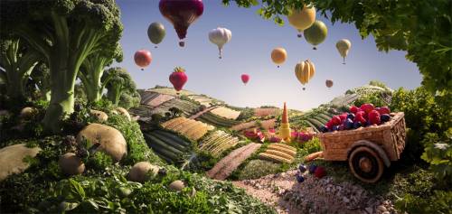 Wallpaper image: Harvest time, Vegetable dreamscape, Nature, Photo Manipulation, Digital Matte painting, photographs computer artwork, picture freeware downloads art Computer image, pictures, images 3d art fine arts picture gallery show fantasy art wallpapers female ingenious inspiration Photography photomanipulation photographs.
