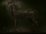 Troy movie, Trojan horse concept, Surreal Art, 2D Digital Art